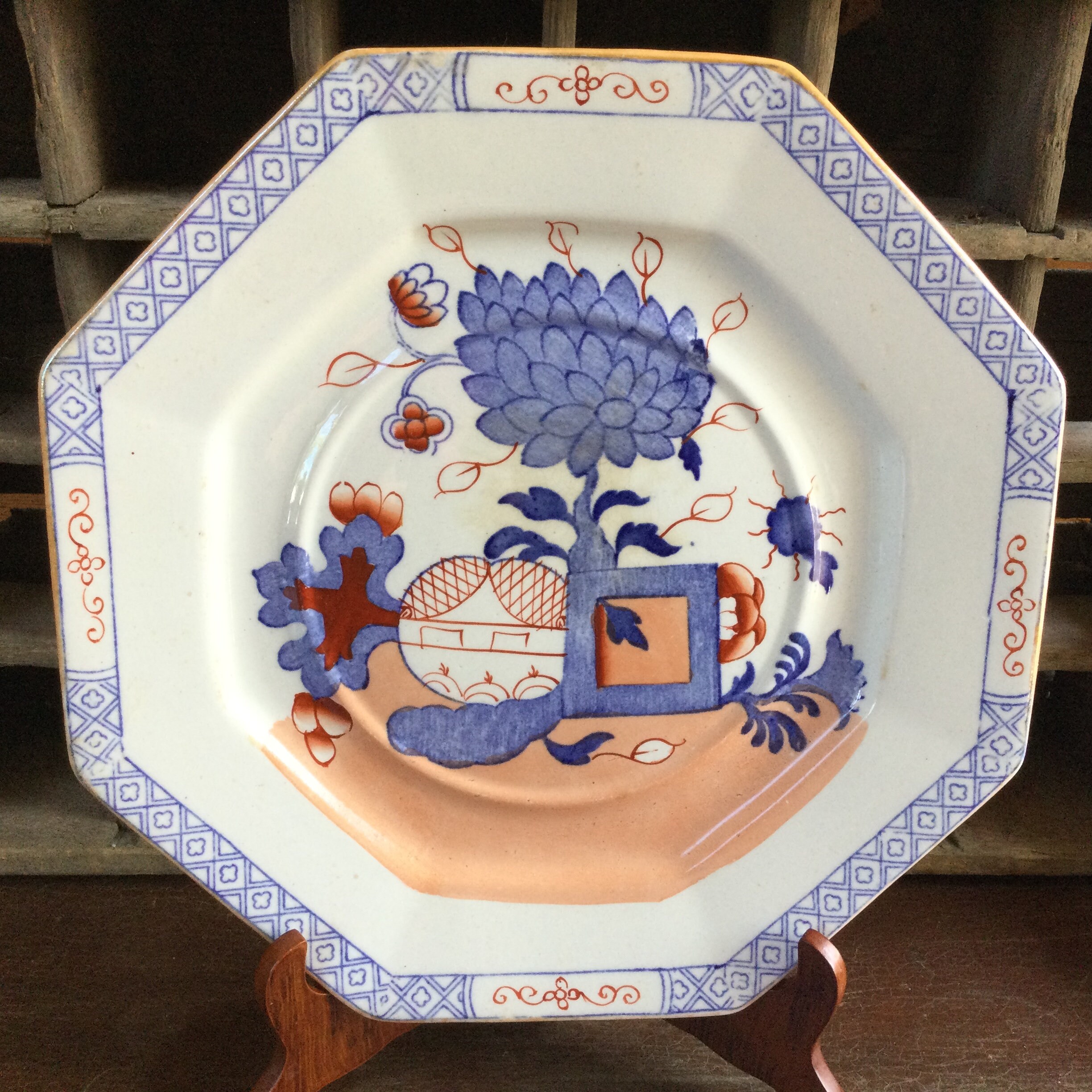 Antique Masons Ironstone Jardiniere Octagonal Platter / Etsy