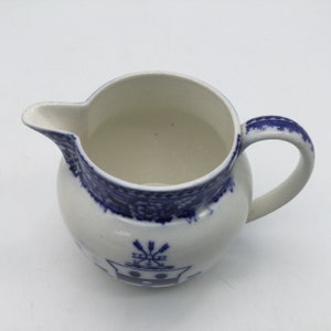 Wedgwood Fairbanks House Dedham Ma Pitcher / Creamer / Historical Blue Transferware / Jones McDuffie and Stratton image 6