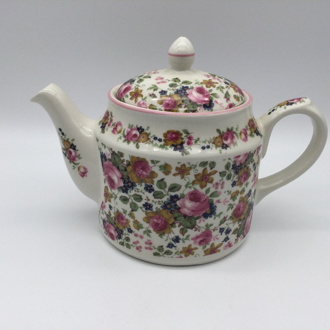 Sadler Olde Chintz Teapot / England/ for Victorias Secret Etsy