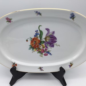 Furstenberg Germany Ancestral Dresden 13” Oval Platter / 1964-1970 / Wedding China