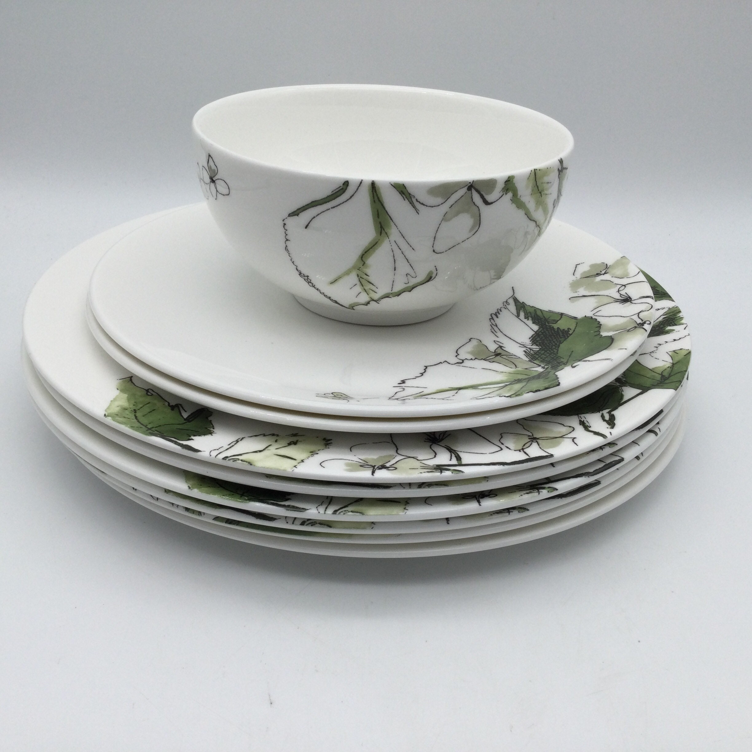 Teal Vera Wang Dinnerware Wedgwood Vera Wang Floral Leaf