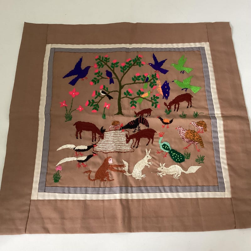 Extra Large Long Embroidered Otomi Frame - Wall Art