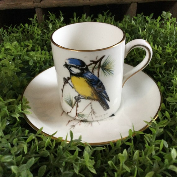 Hammersley & Co. Bone China Audubon/ Bird Demitasse Cups and 