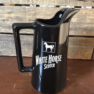 Vintage White Horse Scotch Bar Pitcher