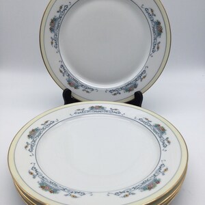 Vintage PT Bavaria Tirschenreuth Tramore Set 5 Dinner Plates / Art Deco / 1930-1940