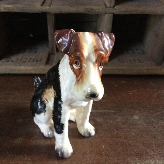 Vintage Napco Springer Spaniel Wire Haired Fox Terrier Figurine M1758
