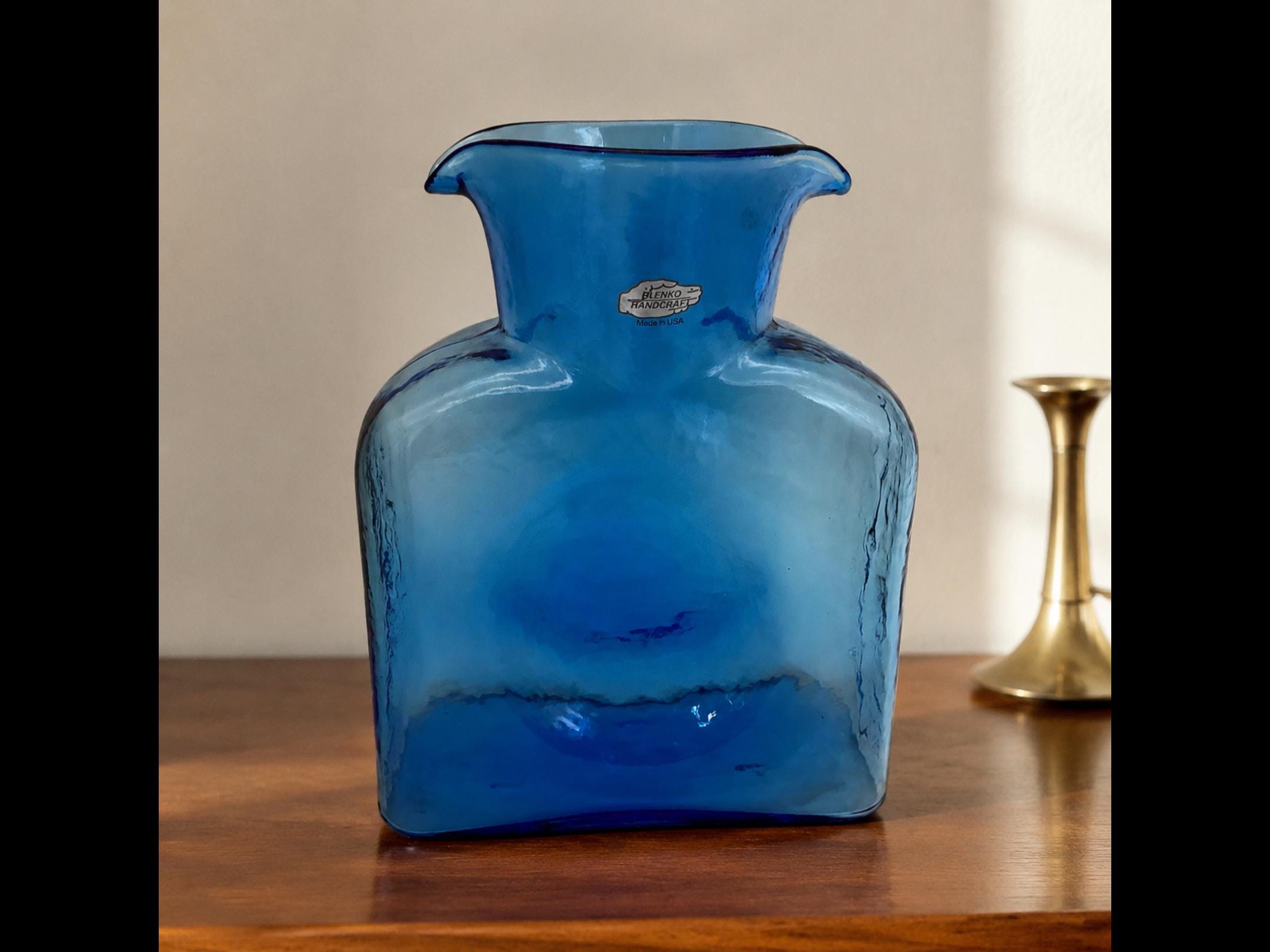 Cobalt Blue Glass Water Bottles - Etsy