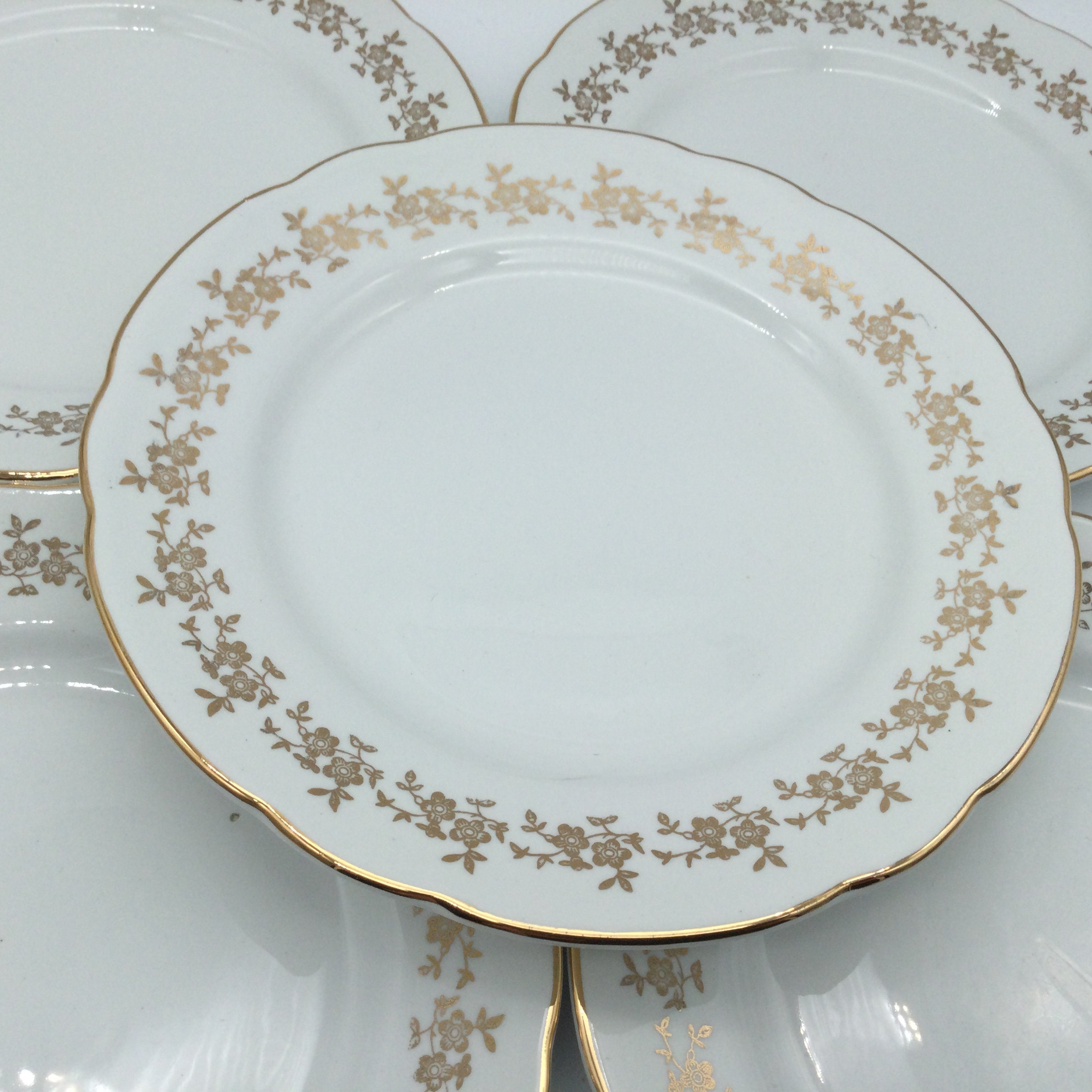 Antique Societa Ceramica Richard (ginori) Italy Set of 5 Salad