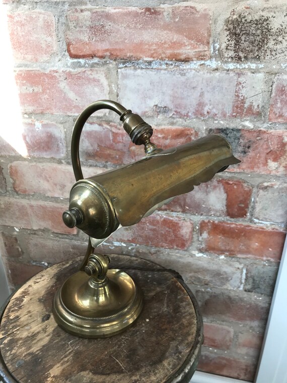 Edwardian Era French Library Bankers Desk Lamp Etsy