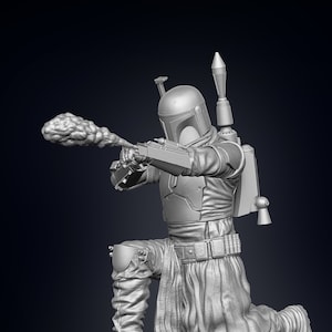 Boba Fett Figurine - Pose 2 - 3D Print Files