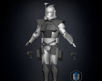 Animated ARC Trooper Armor Accessories - 3D Print Files