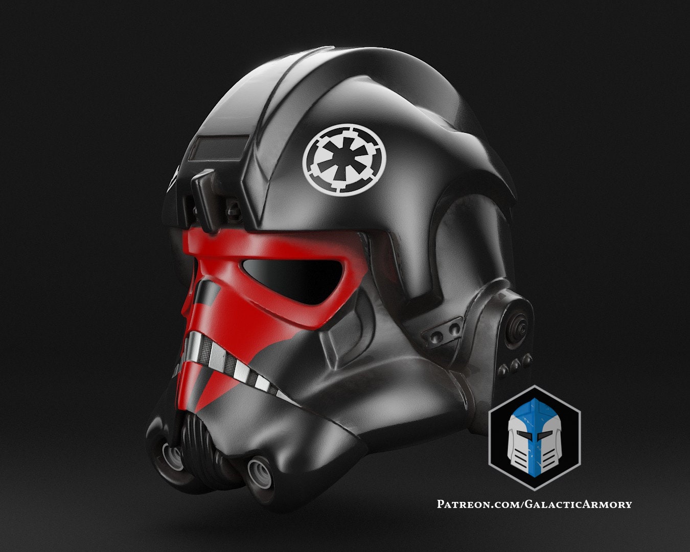 タイ・ファイター・パイロットヘルメット - 3Dプリントファイル タイ・ファイター・パイロットヘルメット - 3Dプリントファイル