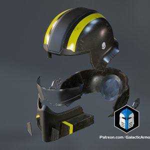 Helldivers 2 Helmet B-01 Tactical 3D Print Files image 3