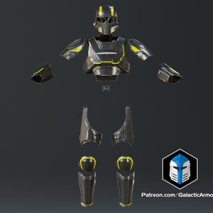 Helldivers 2 Helmet and Armor B-01 Tactical 3D Print Files image 1