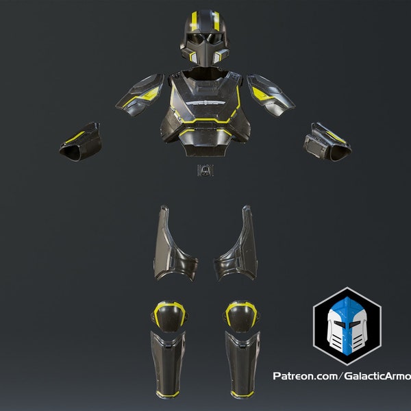 Casco y armadura Helldivers 2 - B-01 Táctico - Archivos de impresión 3D