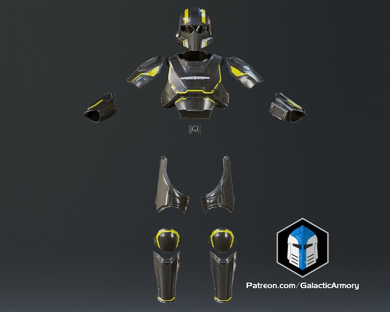 Helldivers 2 Helmet and Armor B-01 Tactical 3D Print Files image 1