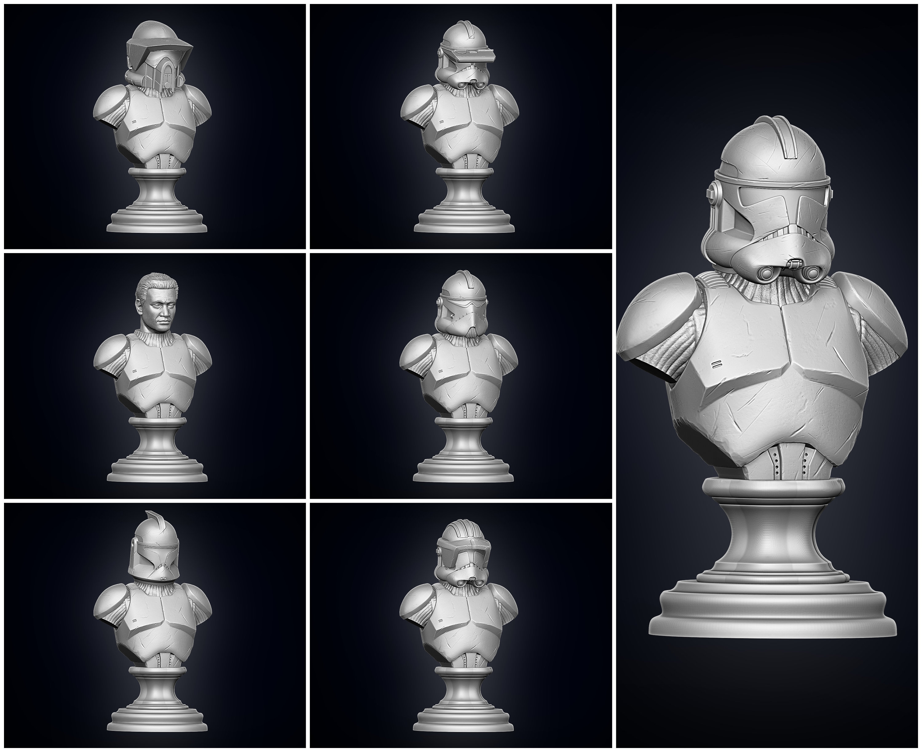 ARC Trooper Bust - 3D Print Files – Galactic Armory