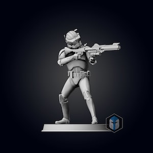 Commander Cody Figurine - Pose 2 - 3D Print Files