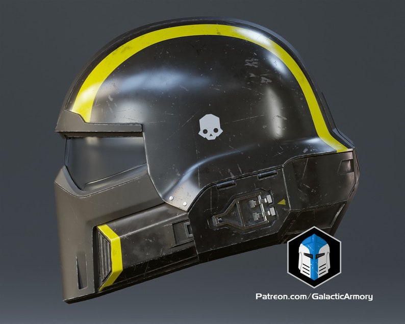 Helldivers 2 Helmet B-01 Tactical 3D Print Files image 8