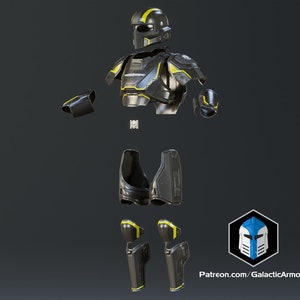 Casque et armure Helldivers 2 B-01 Tactical Fichiers d'impression 3D image 4