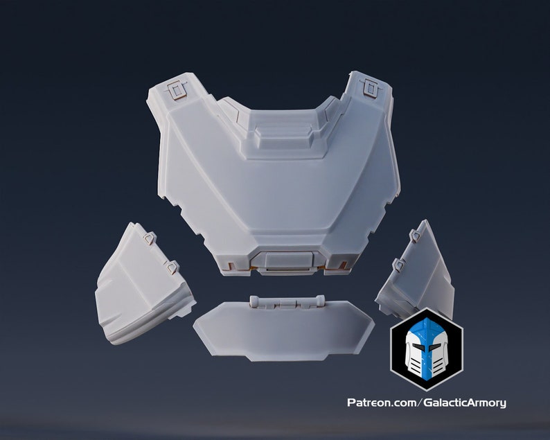 Helldivers 2 Helmet and Armor B-01 Tactical 3D Print Files image 6