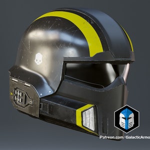 Helldivers 2 Helmet B-01 Tactical 3D Print Files image 10