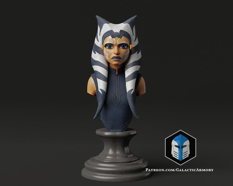 Ahsoka Tano Bust 3D Print Files Etsy Australia