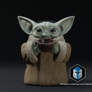 Standing Grogu - Bowl - 3D Print Files