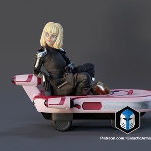 Shin Hati on a Speeder - 3D Print Files