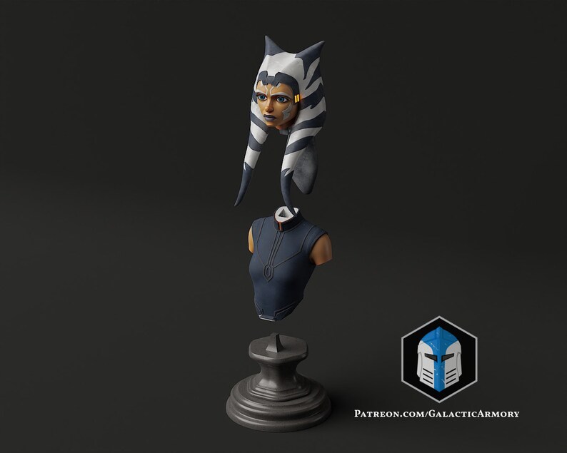 Ahsoka Tano Bust 3D Print Files Etsy Australia
