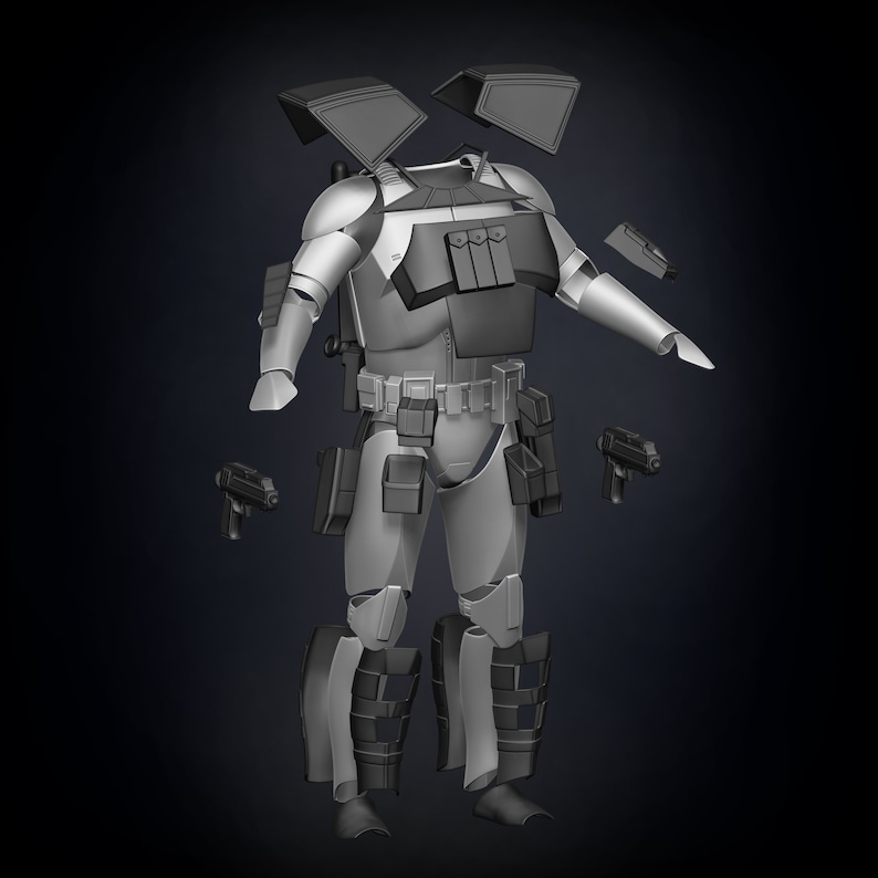 ARC Clone Trooper Armor Accessories 3D Print Files - Etsy