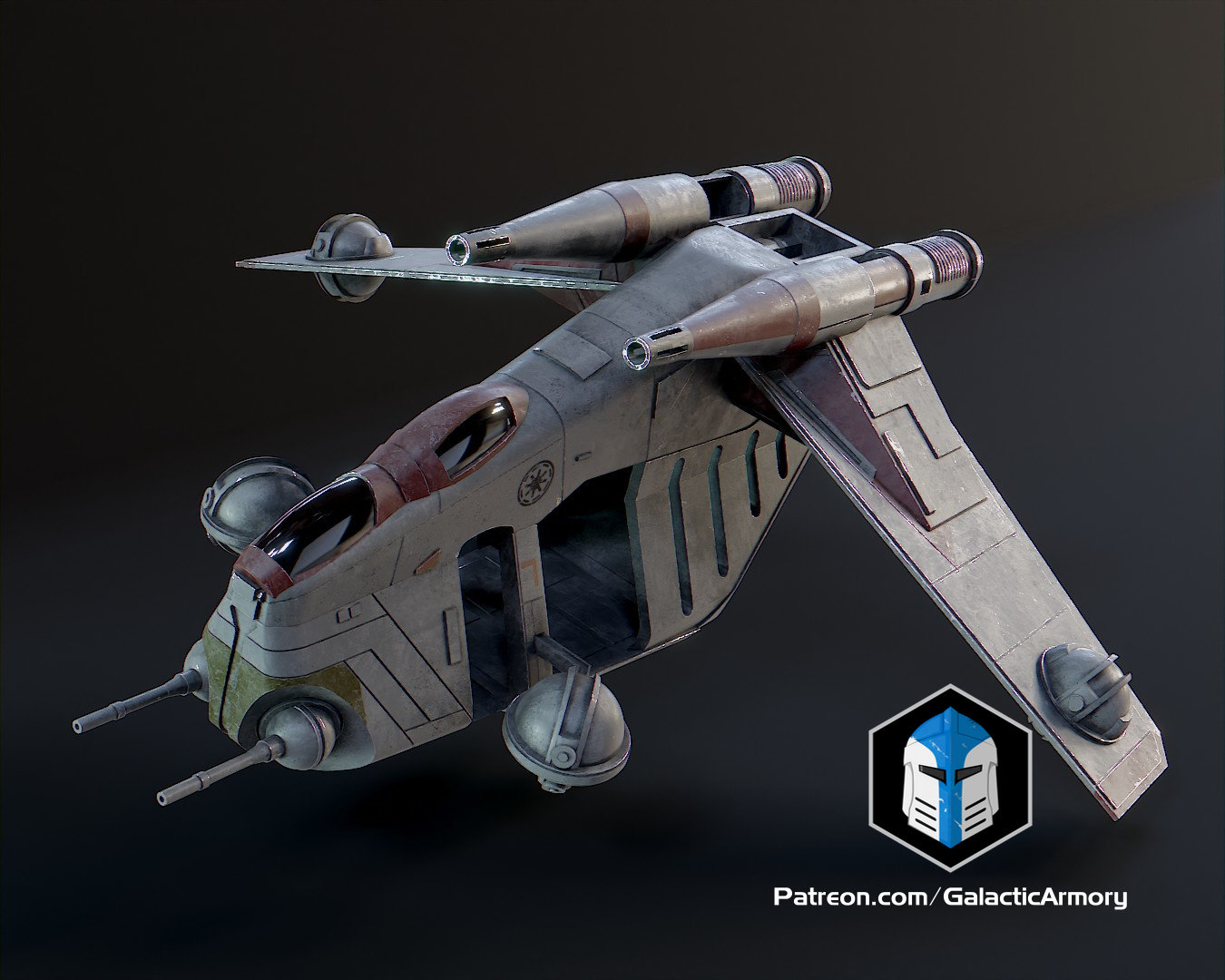 1 48 Scale LAAT Gunship 3D Print Files Etsy UK