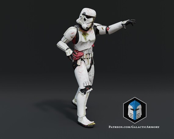 ゾンビ ストームトルーパー フィギュア - 3D プリント ファイル