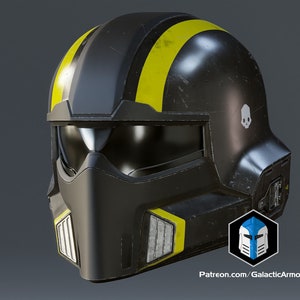 Helldivers 2 Helmet B-01 Tactical 3D Print Files image 2