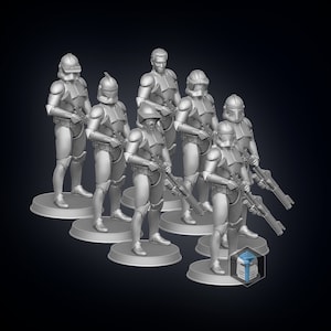 Clone Trooper Figurines - Soldiers - 3D Print Files