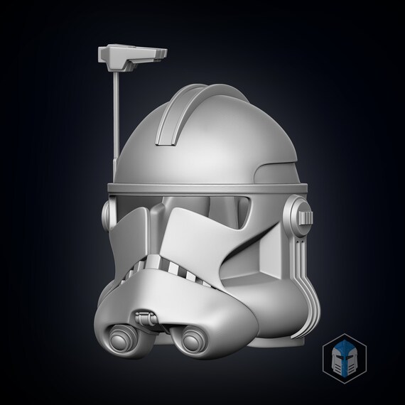 Phase 2 Officer Clone Trooper Helmet 3D 