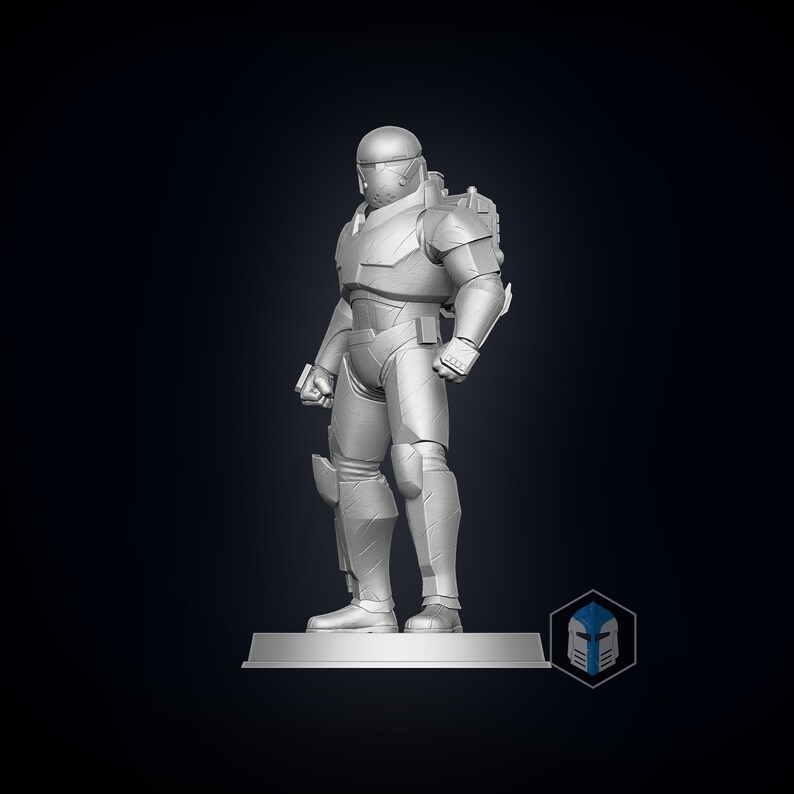 Bad Batch Wrecker Figurine Pose 6 3D Print Files - Etsy