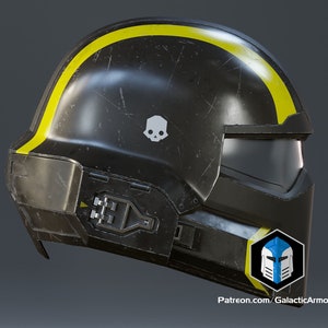 Helldivers 2 Helmet B-01 Tactical 3D Print Files image 9