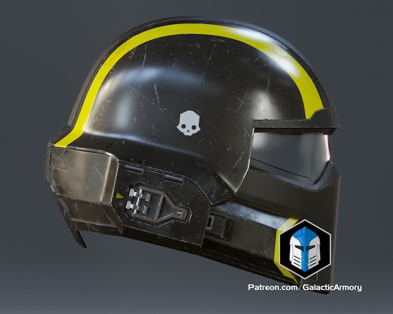 Helldivers 2 Helmet B-01 Tactical 3D Print Files image 9