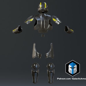 Helldivers 2 Helmet and Armor B-01 Tactical 3D Print Files image 3