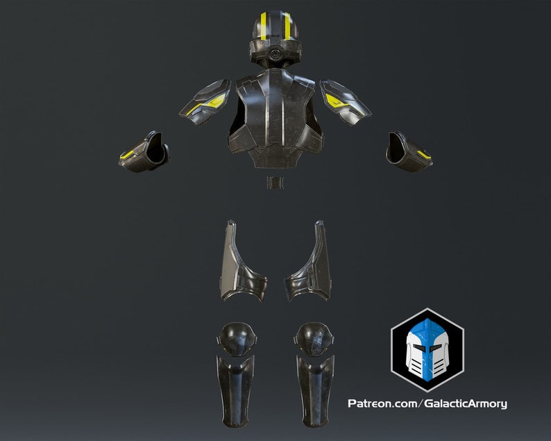 Helldivers 2 Helmet and Armor B-01 Tactical 3D Print Files image 3