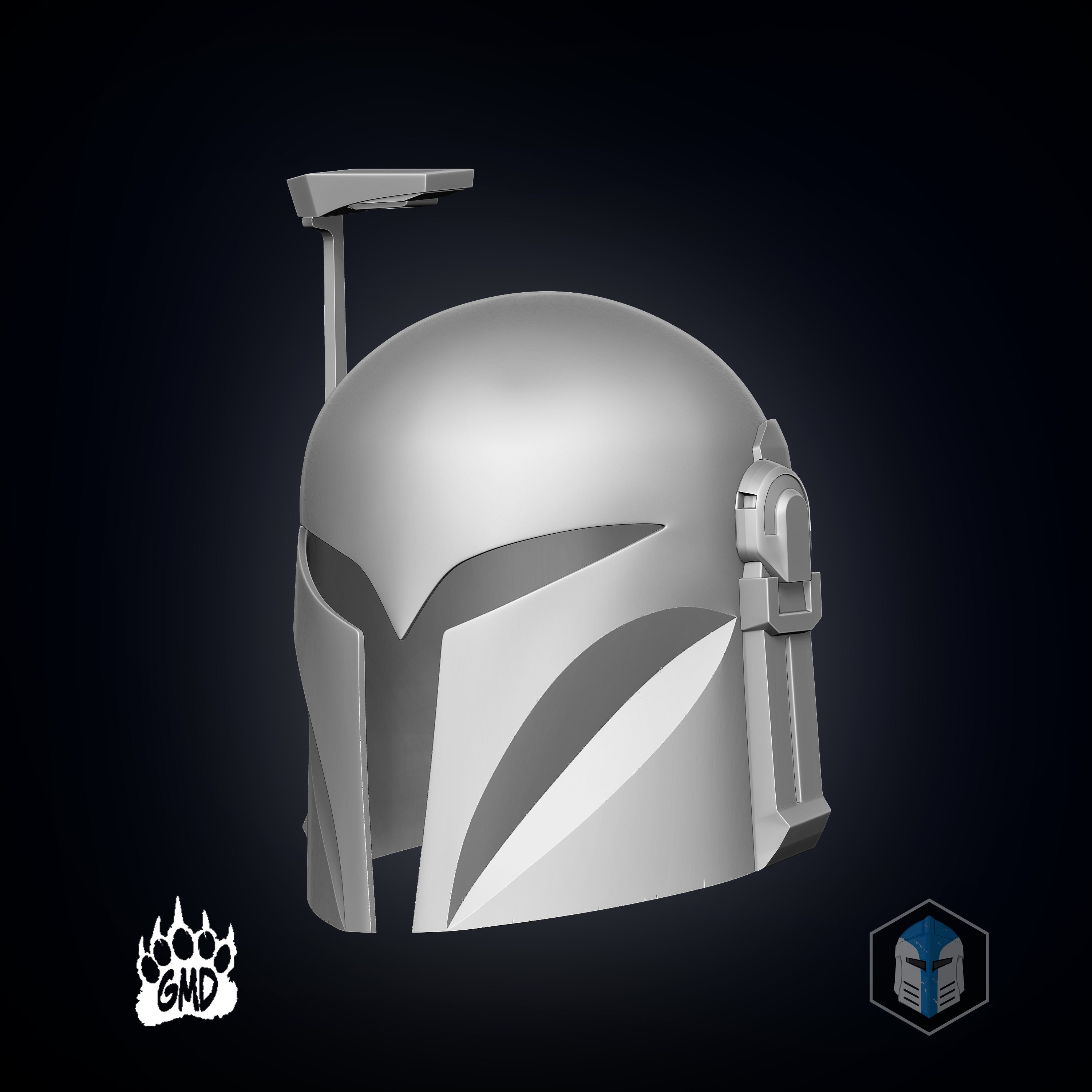 Bo Katan Helmet 3d Print Files Etsy