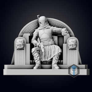 Boba Fett Figurine - Pose 6 - 3D Print Files