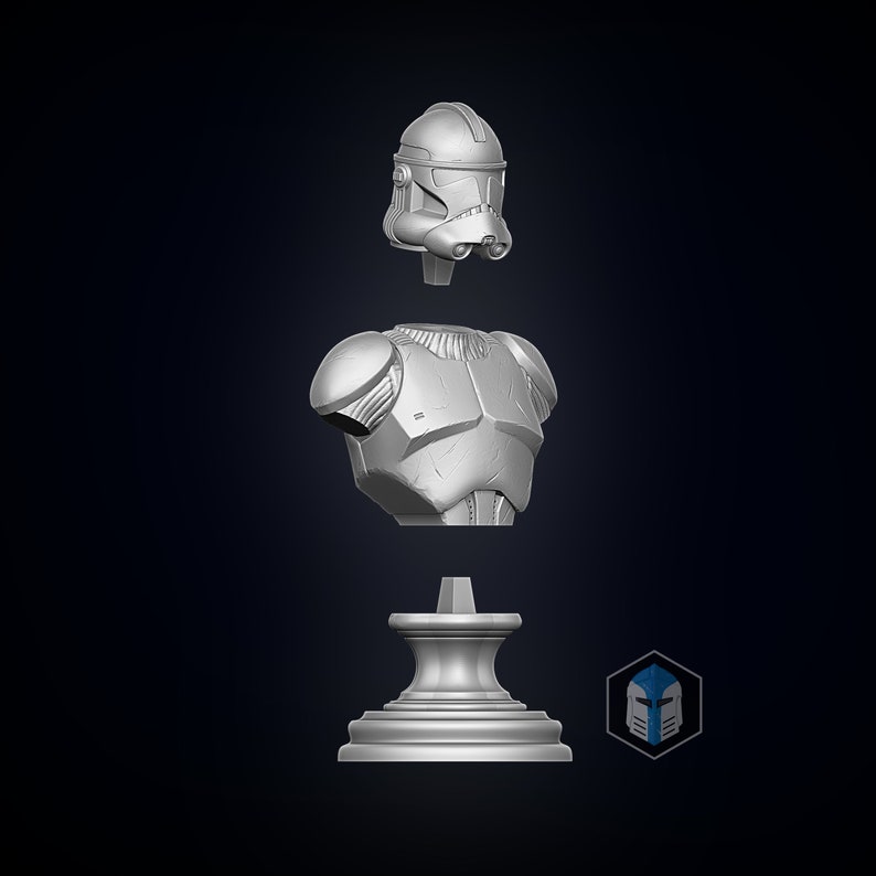 clone trooper bust 3d print