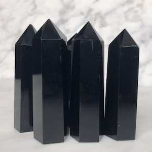 Choose your Obsidian * 7 - 8 CM * 48-51 GRAM . Natural Stone. Protect from negativity. positive energy. Obsidian Point Tower