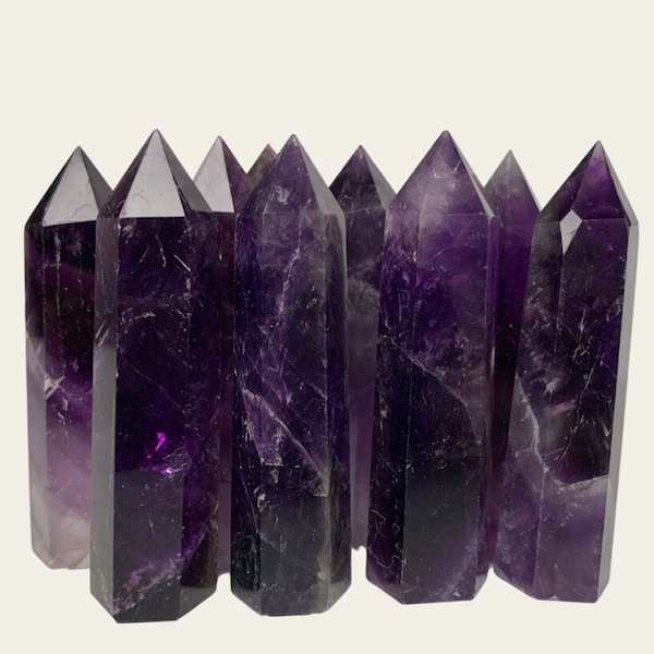 Choose your Amethyst * 7 - 8 CM * 35 - 55 GRAM. Natural Stone. positive energy. Crystal Tower. third eye. Amethyst Tower