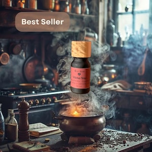 WITCHES BREW - Patchouli + Cedarwood + Cinnamon - Essential Oil Synergy: Grounding Ritual, Sacred Fire, Protection, Intention & Stability