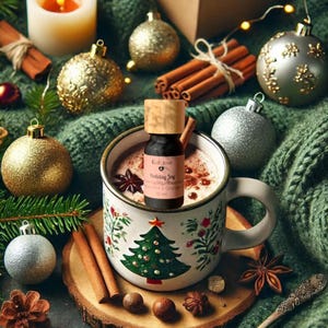 HOLIDAY JOY - Peppermint + Orange + Cinnamon - Natural Essential Oil Blend. Aromatherapy synergy. ecolovestores