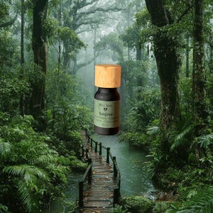 RAINFOREST - Bergamot + Lime + Cedar + Patchouli: Synergy of pure essential oils for room diffusers. ecolovestores