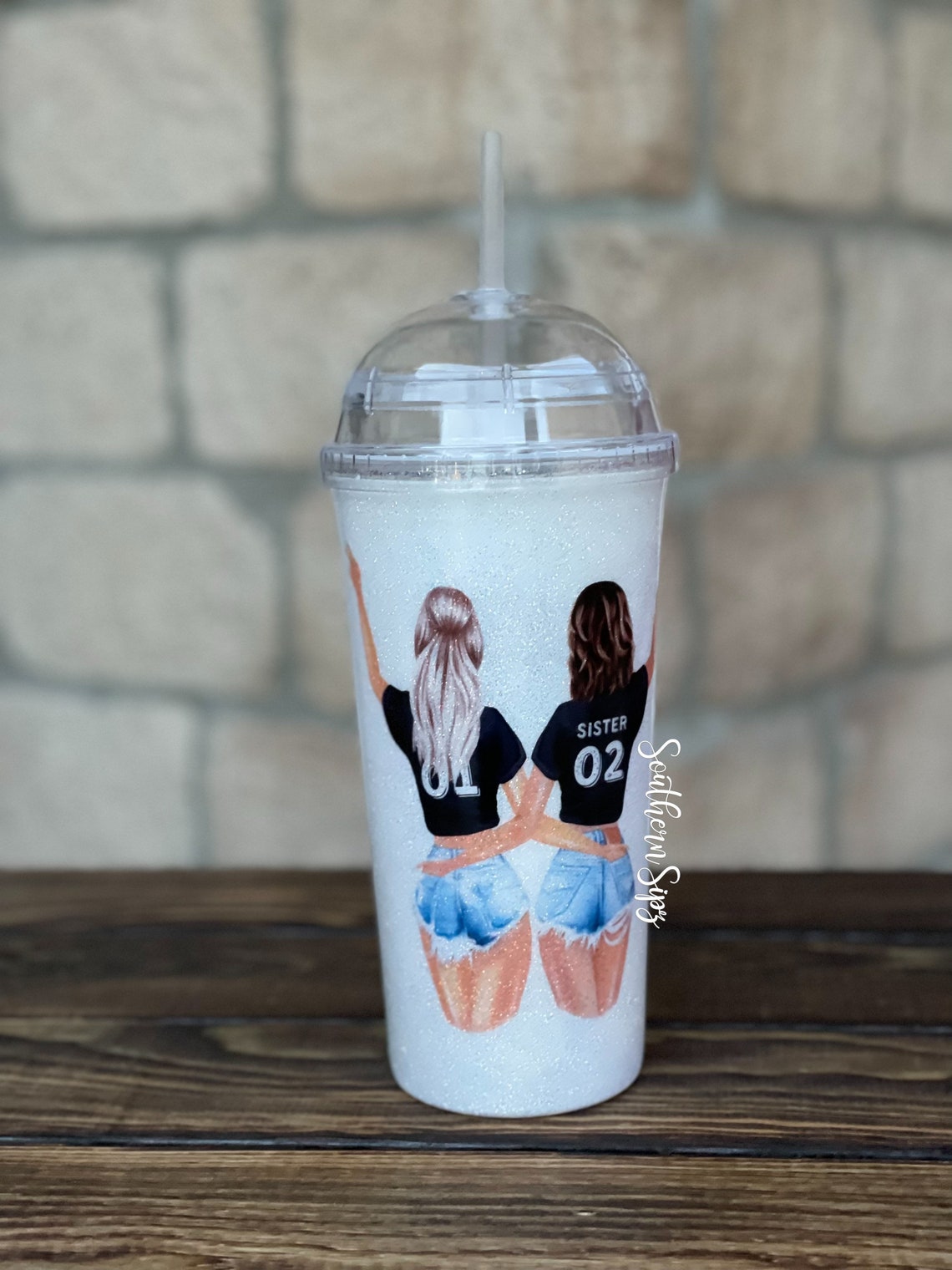 Personalized Best Friend Tumbler Bestie Tumbler Sister Etsy